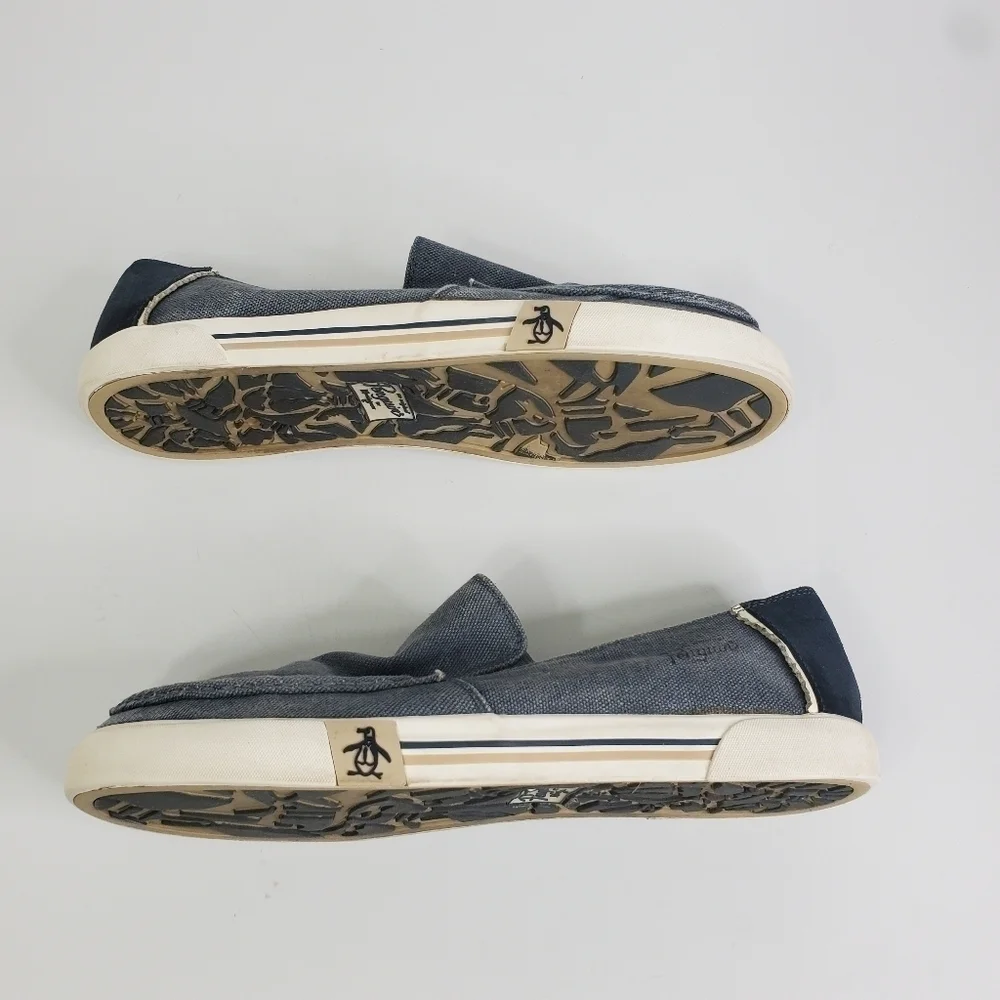 Original Penguin Neo Slip-On Men's Size 11 Canvas Shoes Blue